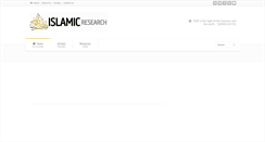 Desktop Screenshot of islamic-research.org